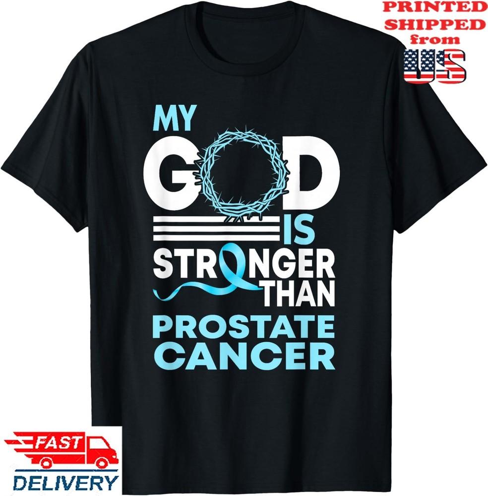 Футболка «Вера Мой Бог Сильнее Рака Простаты», Унисекс Футболка XL