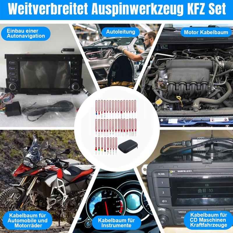 Electrical Pin Removal Tool 38 Pieces Electrical Pin Removal Tool Kit Terminal Ejector Kit Practical Terminal Pin Removal Tool