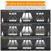 333LED Solar Lichter Außen Motion Sensor Menschlichen Induktion Einstellbare Kopf IP65 Wasserdichte Wand Lampe