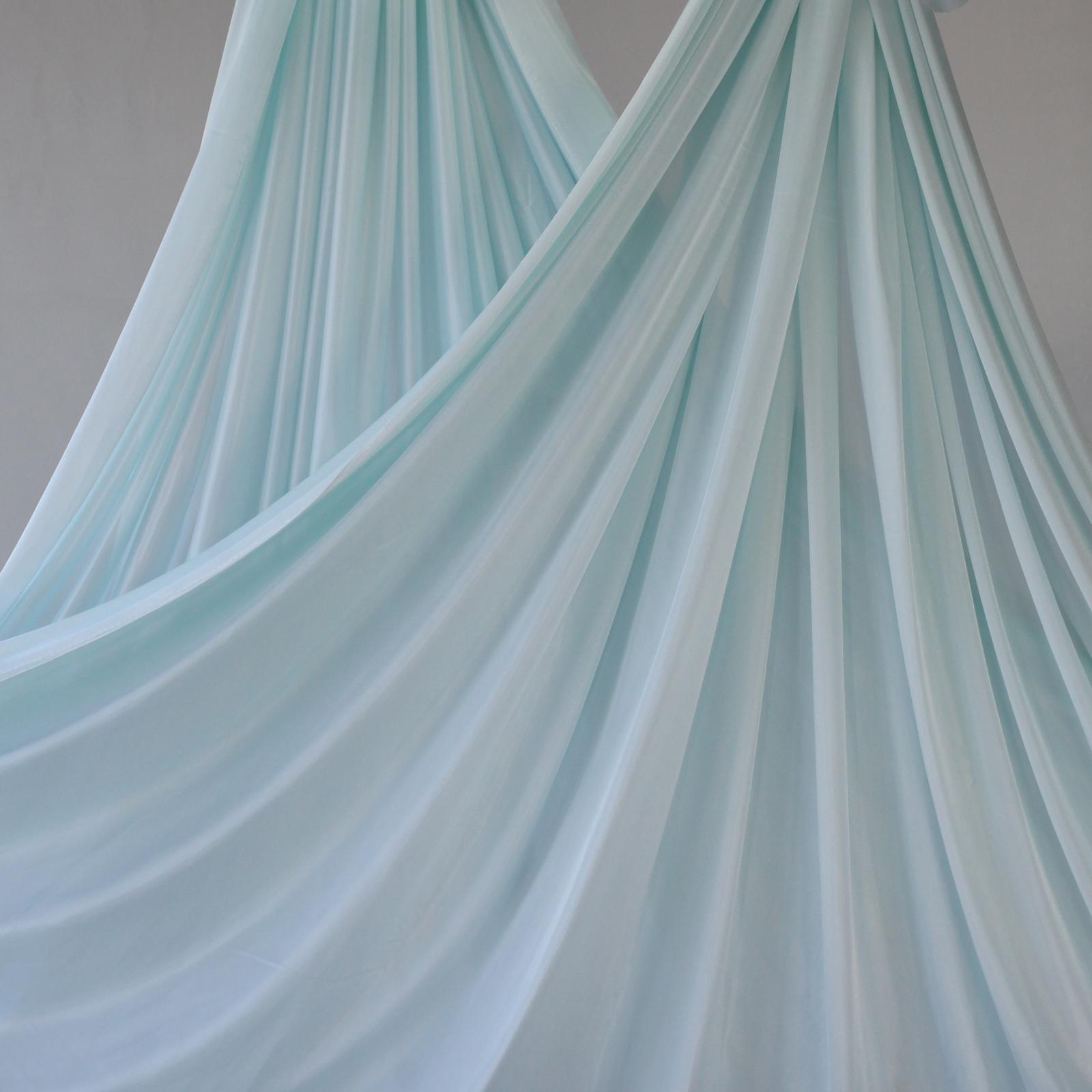 

7-метровый воздушный шелковый гамак для йоги, шелковые качели, домашний спортзал, антигравитационный тренажер на открытом воздухе, ремень для йоги Water blue