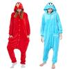 Cozy Adult Sesame Street Elmo Cookie Monster Costume Pajamas For Relaxing Sleepwear