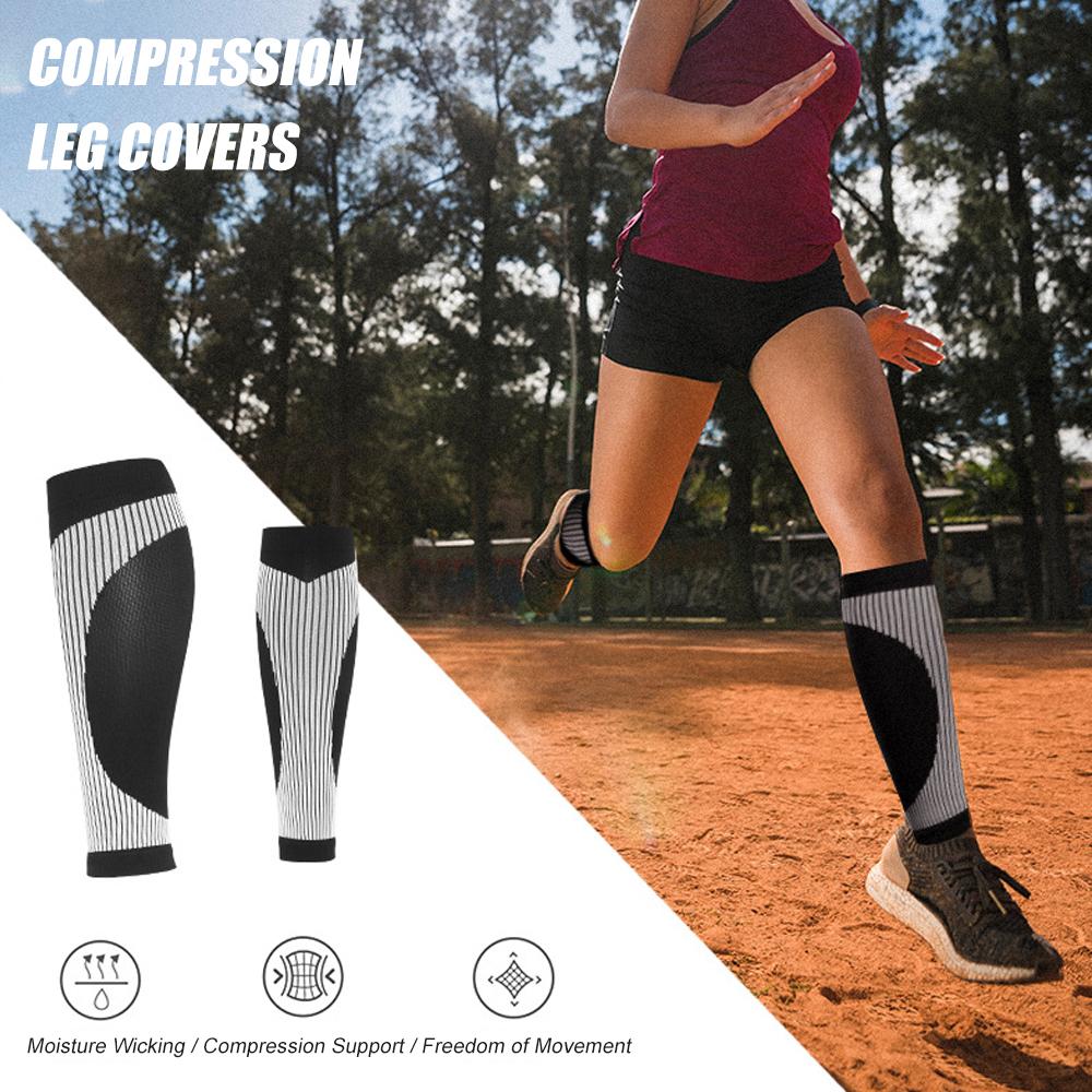 1 Pair Sports Calf Compression Sleeve Men Women 20-30 Mmhg, Shin Splint Compression Sleeve Socks For Varicose Veins Calf Sleeves