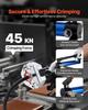 Hydraulic Hose Crimper, Hydra-Krimp AC Hose Crimper Kit with 7 Dies Snap-On & Carrying Case, Hydraulic A/C Hoses Crimping Tool for Automotive & Air