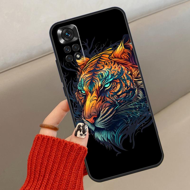 Ferocious Tiger Animal Case For Xiaomi Redmi Note 14 13 12 10 11 15 Pro Plus Cover For Redmi 15 15C 13C 10C 12C 14C