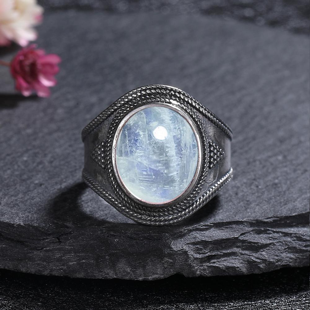 Vintage Purple Charoite Ring for Women Men Antique CopperPlated Engraved Oval Natural Stone Ring,Band Party Gift for Her Him