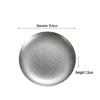 Retro Industrial Stainless Steel Round Plate