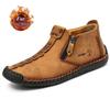 Men Hand Stitching Leather Non-slip Casual Ankle Boots For Men Casual Shoes Large Size Winter Boots Men Shoes