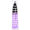 Synthetic 1Pcs Ponytail Extension Corlorful Bubble Braid Long Lantern Braided Ponytail with Hair Tie Straight Hairpieces