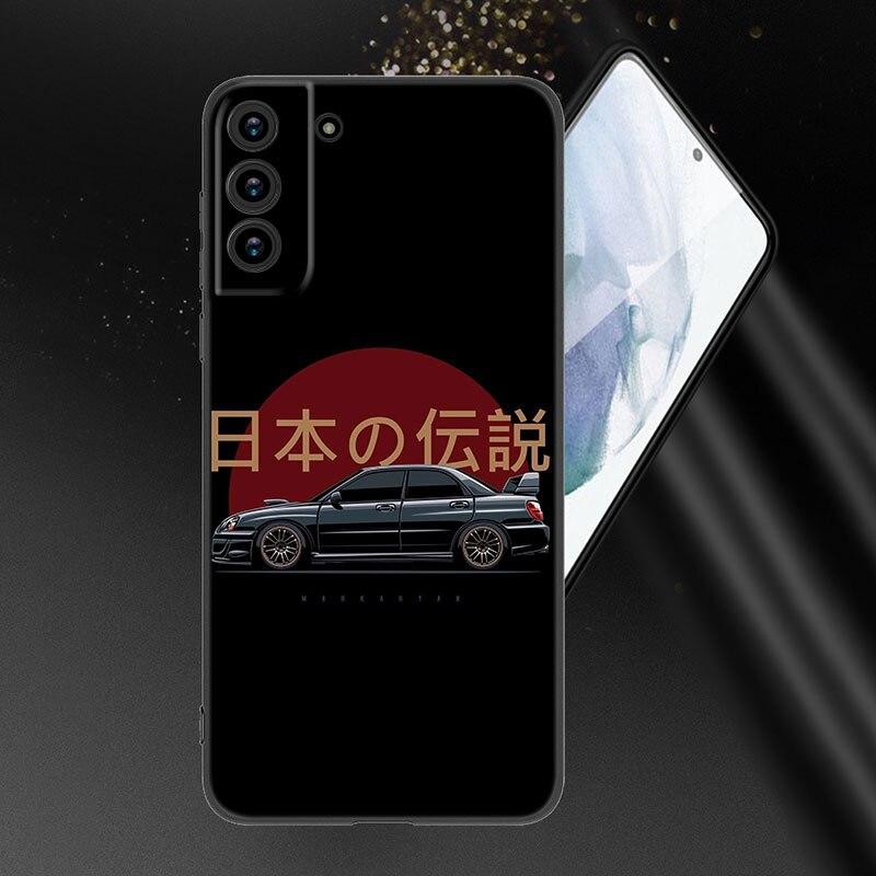Sports Car JDM Drift Phone Case For Samsung Galaxy S20 S21 FE S22 Ultra S10 Lite S10E S9 S8 Plus S7 Edge Soft TPU Black Cover