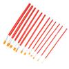 12Pcs Paint Brush Set Multifunctional AntiShedding Bristles Watercolor Painting Brush for Painters