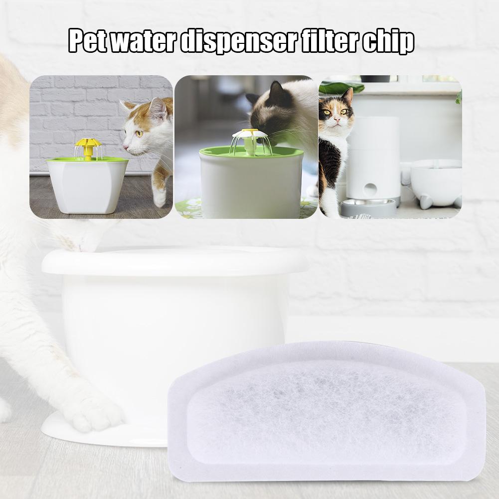 Pet Water Dispenser Filter Elements Oval Cat Fountains Filters Activated Carbon Drinker Filter Sheets Accessories