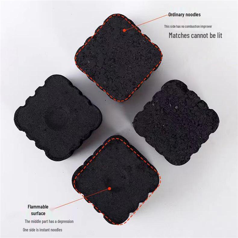 Quick-Light Smokeless Fruitwood & Bamboo Charcoal Briquettes: Easy-to-Use for Home BBQ