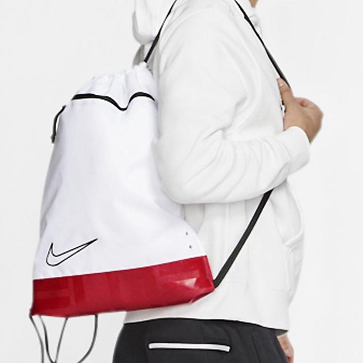 Nike Elite Basketball Fitness Polyester Backpack Men Backpacks White Red Black BA6162-100