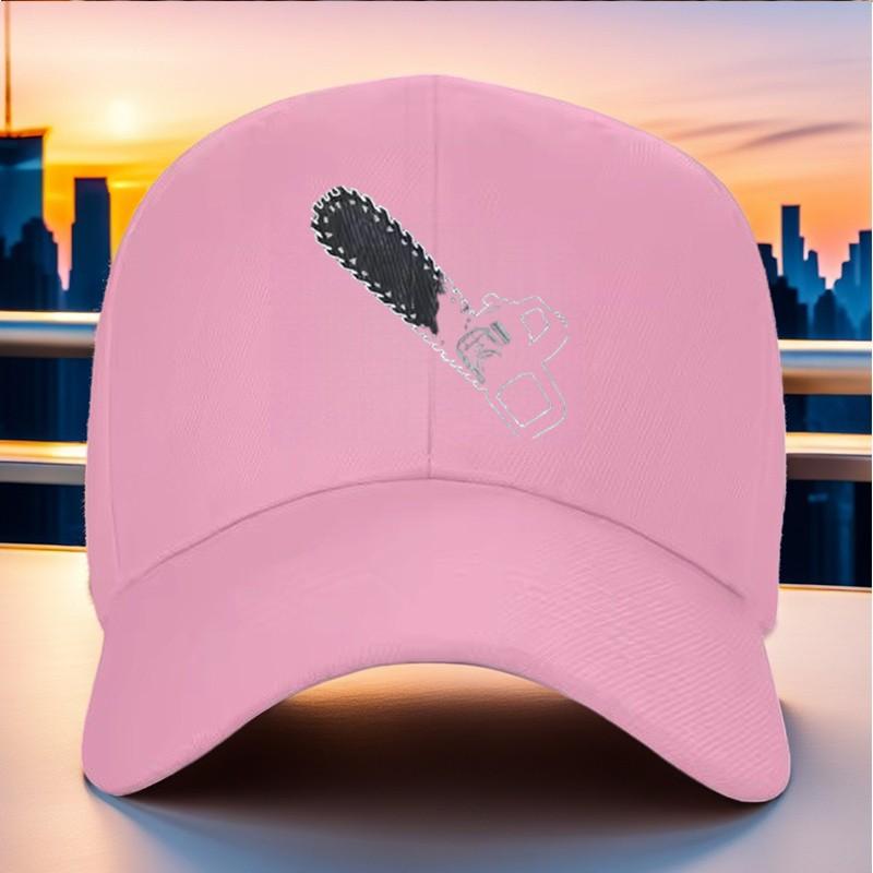 Electric Saw Print Baseball Cap Adjustable Snapback Hat Unisex Outdoor Casual Style Cap