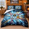 Printed 3Pcs Bedding Set Coventry City Football Pattern Bed Sheet Pillowcase For Bedroom Decor