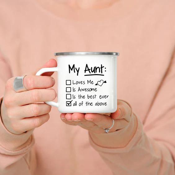 My Aunt Loves Me Coffee Mug Aunt Is Awesome Mugs My Aunt Is the Best Ever Cup Aunt Gift Birthday Gifts for Sister In Law