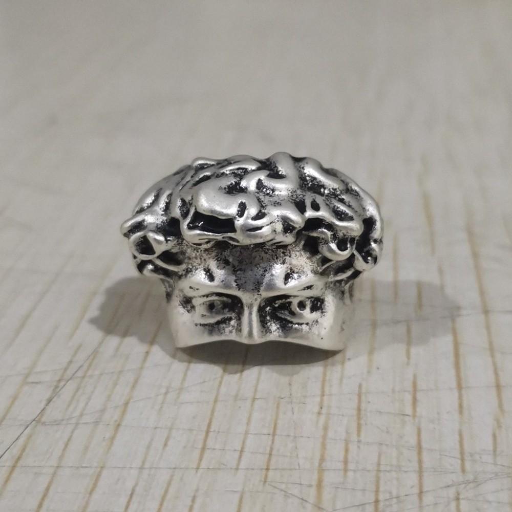 Unique Open Rings Adjustable Goth Style Ring Mystical Masked Face Ring  Personal Accessories