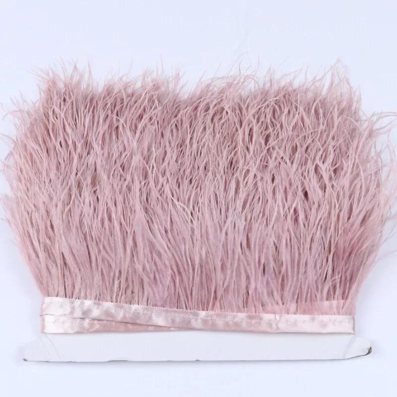 Feather2/5M 6cm Sewing Colored Feather Fringe Tassel Clothes Skirt Decoration Lace Trim Latin Dress Bag Trimmings Fringes DIY Accessory