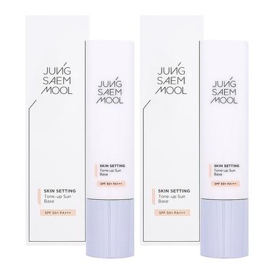 JUNGSAEMMOOL База для макіяжу Skin Setting Tone-Up Sun Base 40 мл 1+1 Освітлення тьмяного тону шкіри, догляд для вирівнювання тону, 2 штуки