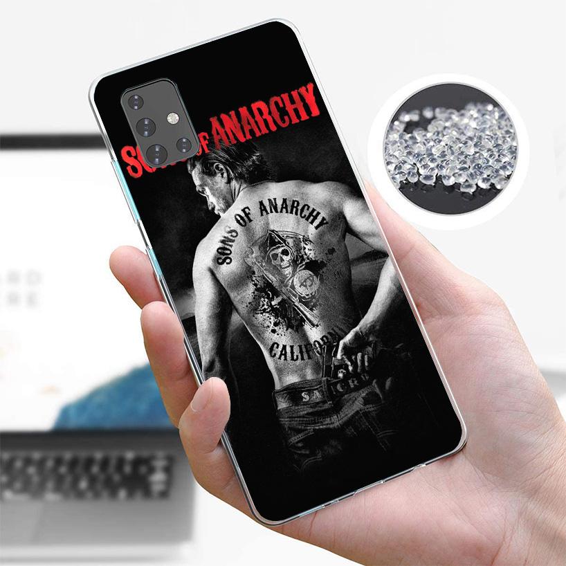 Sons Of Anarchy Black Phone Case For Samsung Galaxy A52 A32 A22 A12 A51 A31 A50S A30S A20S A10S Note 20 Ultra 10 Plus S10 A72 A7