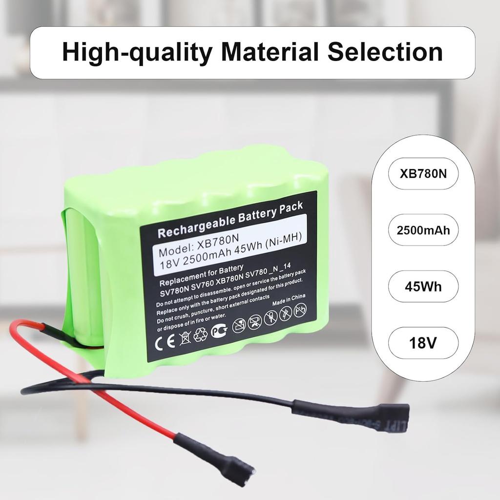 for Shark XB780N Replacement Battery - SV780 Battery Pack Replacement - XB780N, SV780, SV760, SV780N, SV780_N, SV780_N_14 Series Cordless Handheld