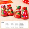 4Pcs/Set Flower Printing Dog Snow Boots New Year Adjustable Winter Dogs Shoes Fluffy Wear-resistant Pet Foot Covers