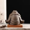 Purple Clay Tea Pet Hand-made Purple Clay Toad Tea Pet Attract Wealth Toad Fairy To Raise Tea Platform Sculpture Zen Decoration