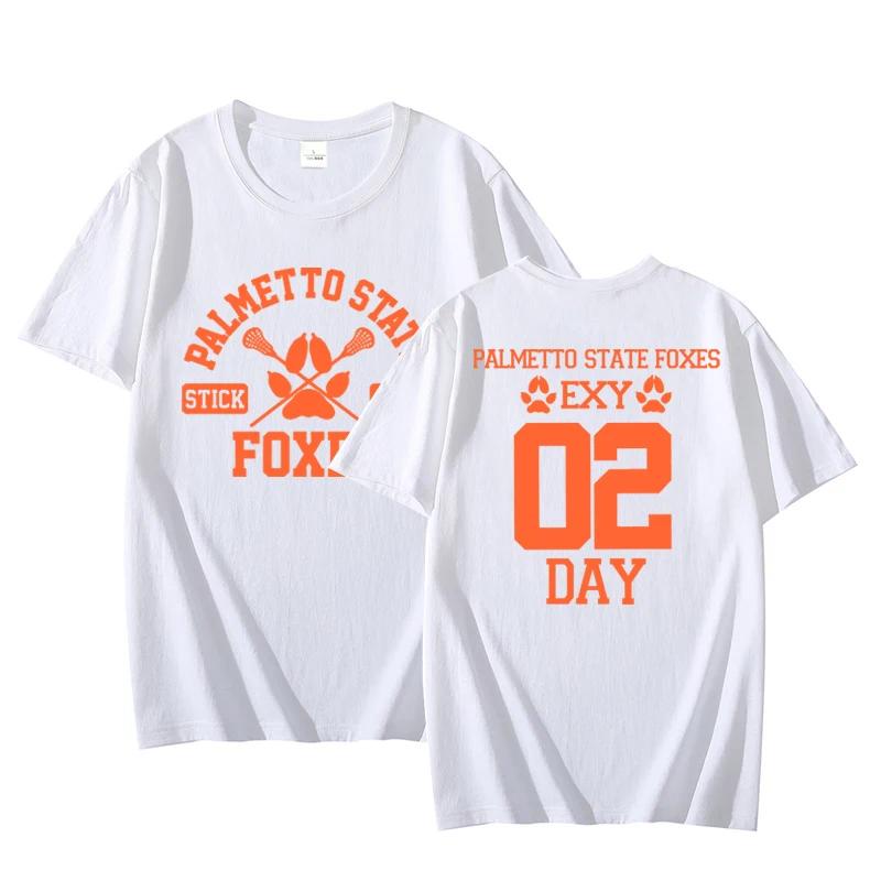 Alles für die Spiele Palmetto State Füchse T-Shirt für Frauen Kurzarm-T-Shirt Damen Rundhals-T-Shirts Damenbekleidung