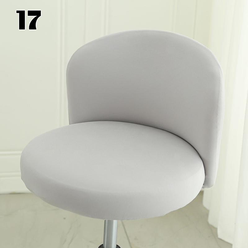 Elastic Arc Chair Cover Bar High Stool Cashier Bank Stool Cover  Kitchen Chair Cover Dining Home Decor Seat Cover