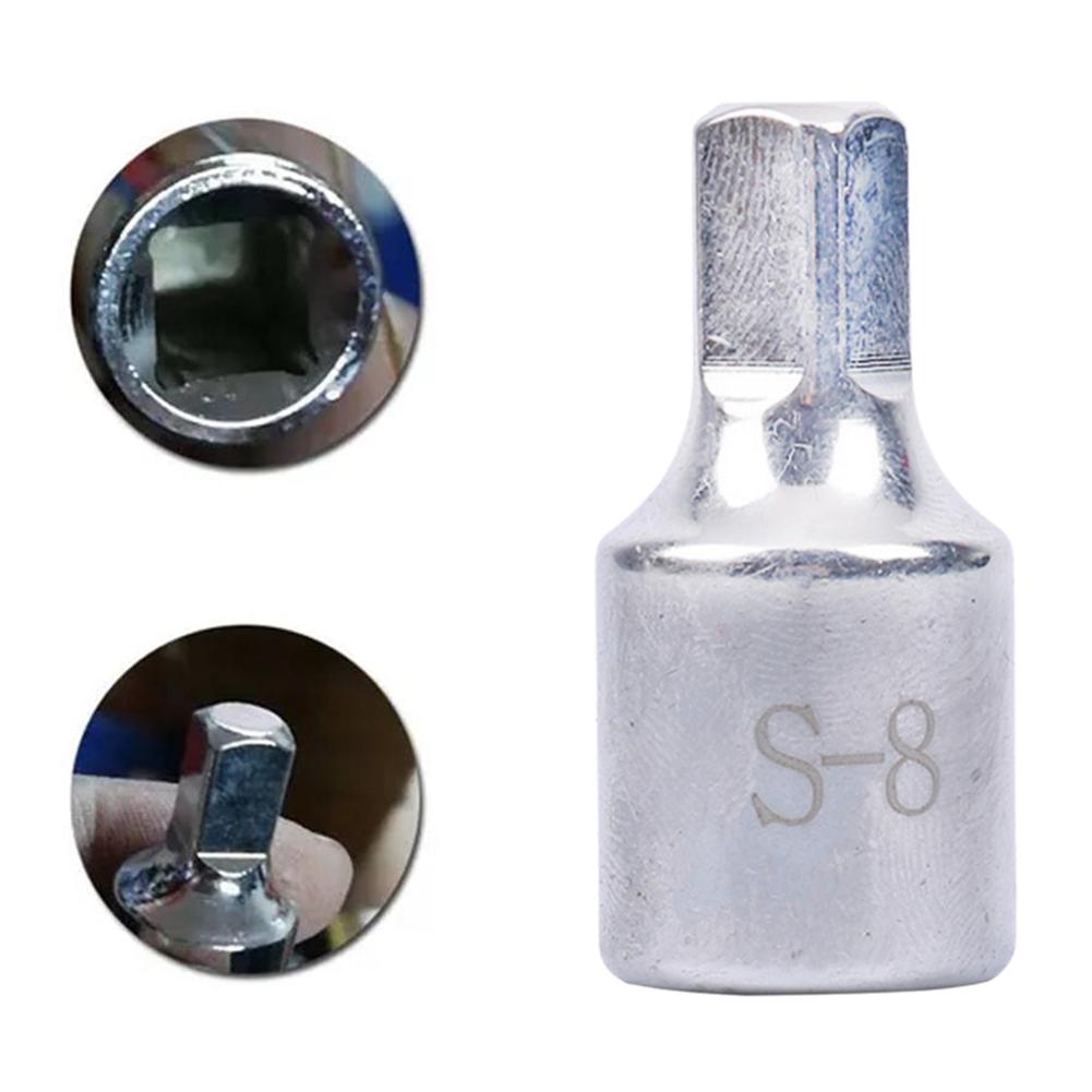 1Pcs 8mm Square Oil Sump Drain Plug Key Tool Remover Fit For Renault Peugeot Oil Pan Drain Screw Disassembly Tool