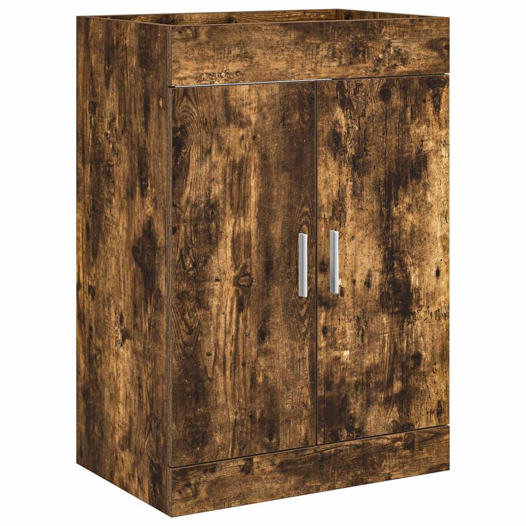 Bathroom Vanity Unit Smoked Oak 56 x 37.5 x 81 cm