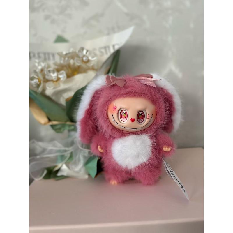Cute Cute Vinyl Pull Bunny Plush Toy Doll Bunny Bag Pendant Doll