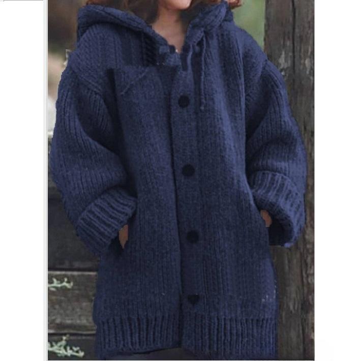 

Кардиган-свитер средней и длинной длины, куртка с капюшоном XXXXXL темно-синий