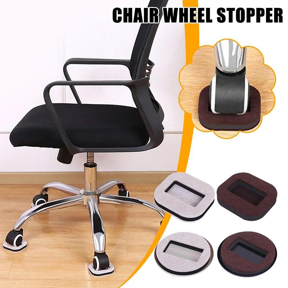 Reduce Noise Chair Caster Pads Anti-Sliding Couch Floor Protector Furniture Wheel Stoppers
