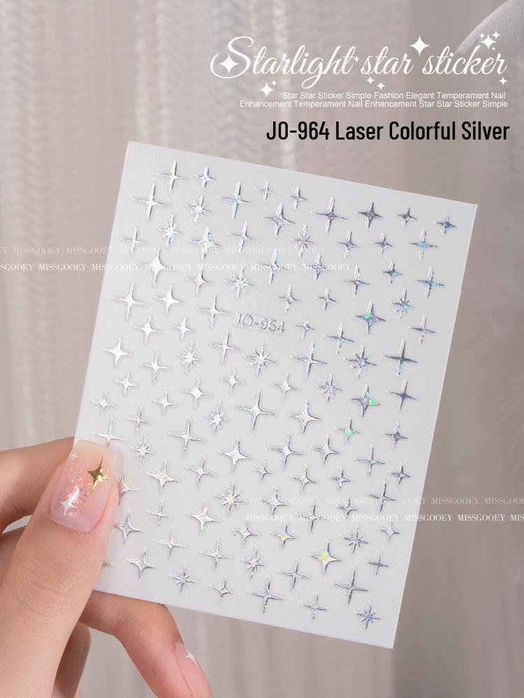 2025 Zodiac Snake Princess Nail Stickers & Shell Glitter Powder