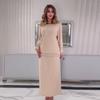 202 Autumn/Winter Women's Fashion Sequin Knit Long Dress Two-Piece Set