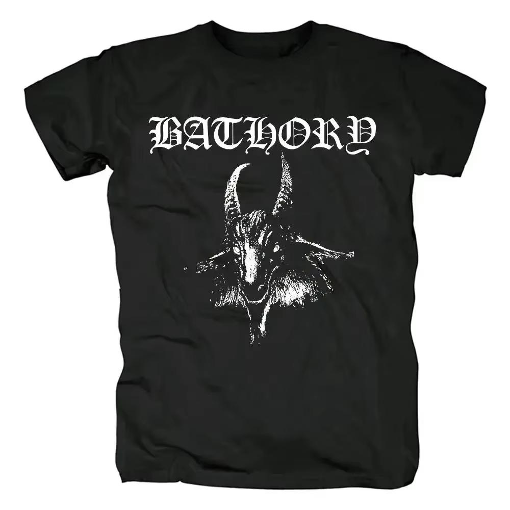 2026 Bathory Black Metal Venom T Shirt Unisex WOMEN Casual Fashion Hip Hop Comfortable and versatile loose Tshirt S