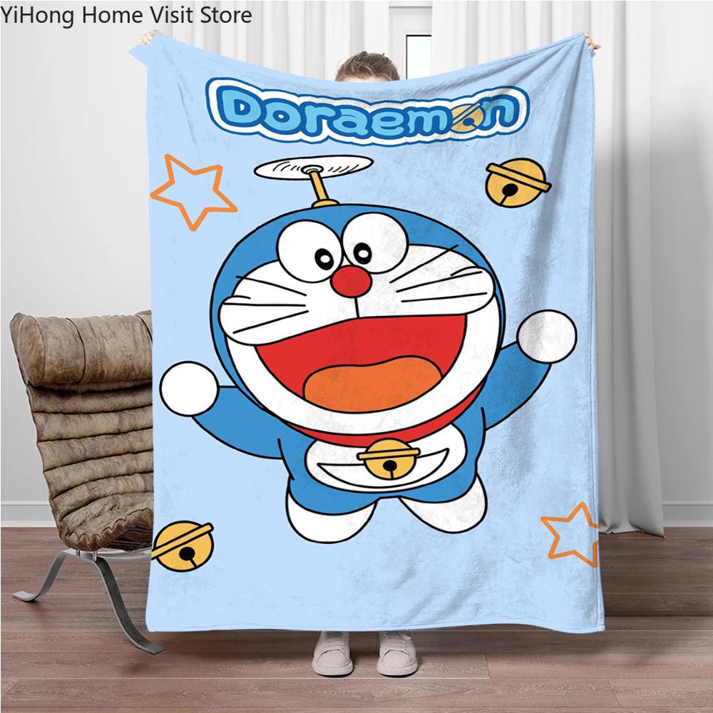 Doraemon Japonský Anime Deku Dívky Kluci Plyšový Dekorační Deku na Pohovku Novinka Teplý Deku na Všechna Roční Období Děti Student Děti Dárek