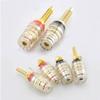 4MM 1pair Red+black Banana Plug Socket Jack Connector Thread Medium Amplifier Speaker Terminal Binding Post Audio