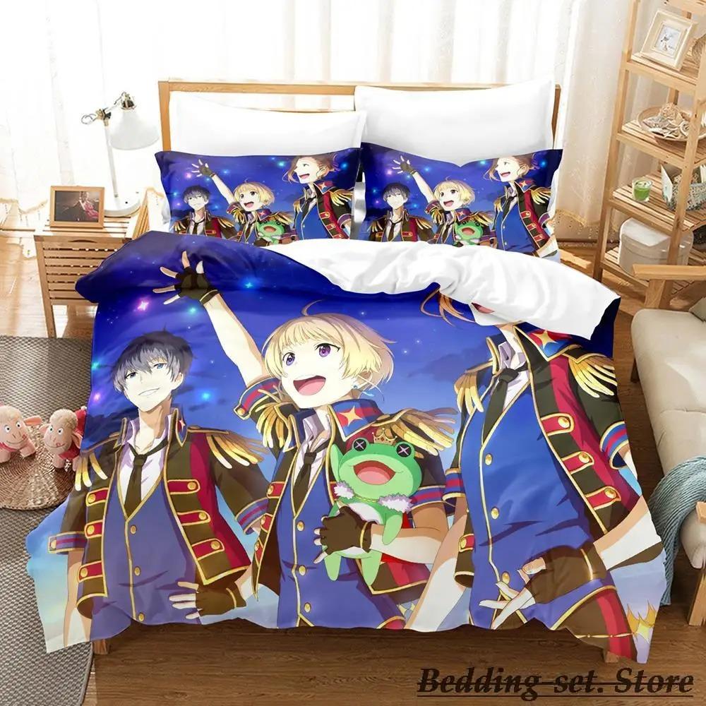 THE iDOLM@STER SideM Bedding Set Single Twin Full Queen King Size Bed Set Adult Kid Bedroom Duvetcover Sets Anime Bed