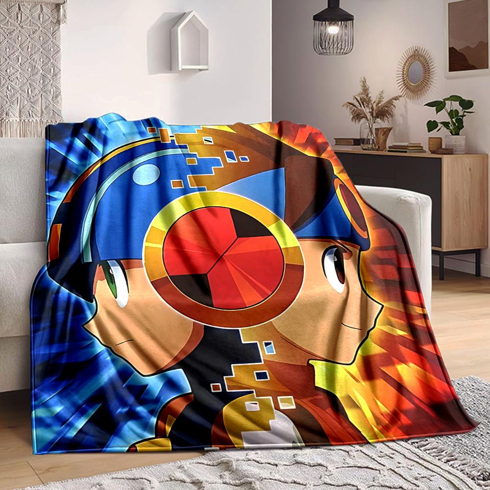 1Pc Cyberpunk Hero Profile Blanket Soft And Comfortable Casual Warm Camping Travel Christmas Halloween Xmas Gift M929165
