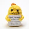 Handmade Knitting Owl Hug Pocket Doll With Card Home Room Decor Kawaii Mini Animal Plush Dolls Home Decoration Christmas Gift