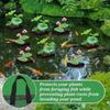 4 Pcs Black Mesh Pond Planting Baskets Square And Round Pvc Water Lily Bags With Sturdy Handles For Aquarium Garden Decoration