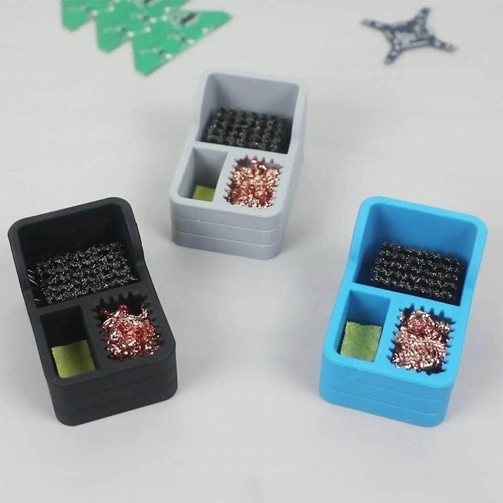 Silicone Tin Slag Cleaning Kit Copper Tin Slag Remove Tool Soldering Iron Tip Cleaner  School Labs