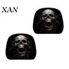 Vehicle Interior Comfort Accessories Halloween Car Headrest Cover, Scary Pattern Print Stretchable Soft Fabric Guard Protector, Breathable Polyester