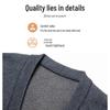 Herren V-Ausschnitt Plüsch Strick Cardigan