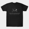 Asian Size Men Black Print T-shirt There Are No Bargains Here (Watership Down) No-Cut Print Cotton Tshirt