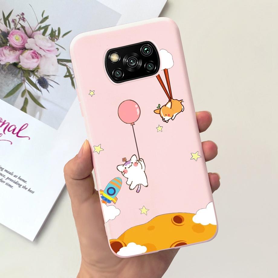 Pro Xiaomi Poco X3 Pro Pouzdro Poco X3 NFC Kryt Květina Roztomilý Kočka Malba Nárazník Skořápka Na PocoX3 X3Pro x3nfc Měkký Luxusní Silikon
