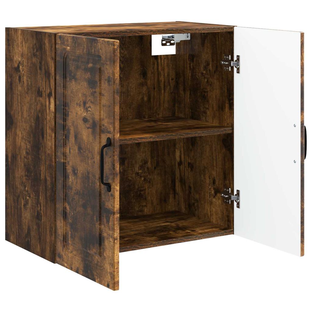 Wall Mounted Cabinet Smoked Oak Finish 59 x 31 x 60 cm Engineered Wood
