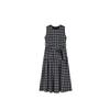Xiangying Women's French Retro Sleeveless Plaid Dress